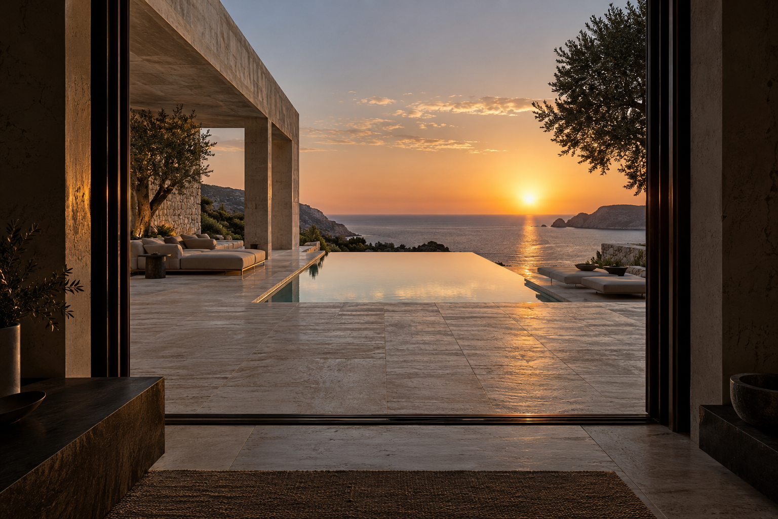 Stone, sea, and space to do very little.